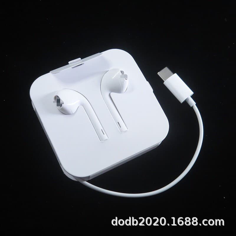 Type-c digital compatible in-ear headphones with inline controls (cardboard packaging i15)