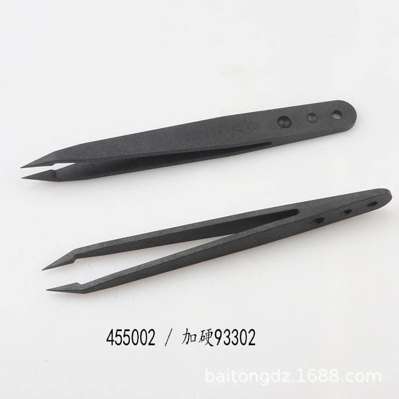 455 001 702 Elastic Carbon Fiber Anti-static Purification Plastic New Material Anti-static Tweezers Plastic Tweezers 2