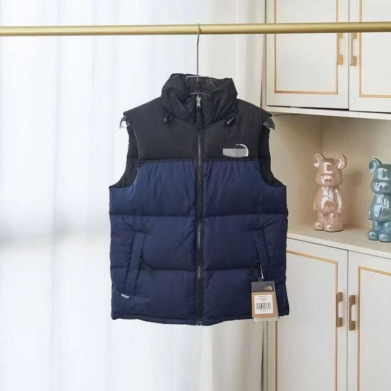 Navy blue down vest