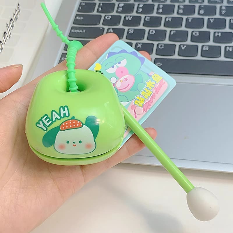 Green yeah wooden fish