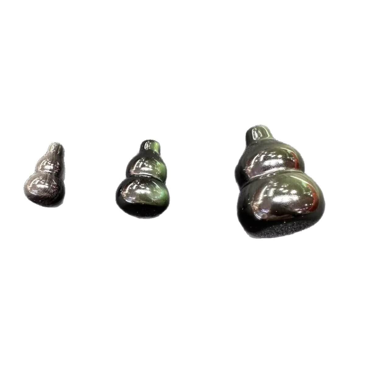Natural Colored Obsidian Gourd Crystal Ball, High-Quality Silver Obsidian Raw Stone Polished Cross-Border Jewelry, Office and Home Decor Items 5