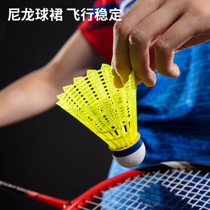 Deli Angnet F2212 Nylon Badminton Balls, Durable and Wear-Resistant for Indoor and Outdoor Training, 6 Balls/Pack 4