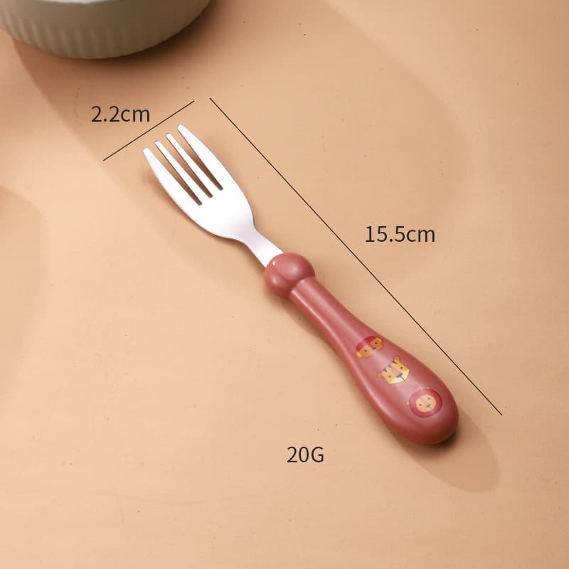 Maroon red fork