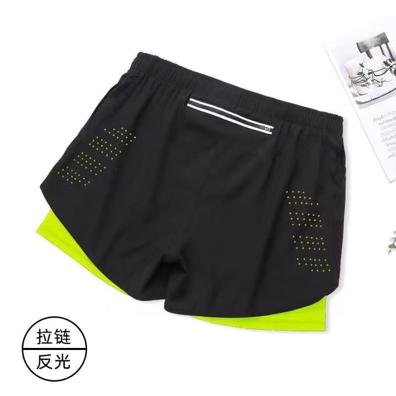 Black + fluorescent green lining