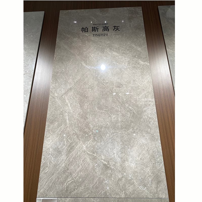 {in stock, made in foshan, guangdong} high-gloss porcelain tile 3c with g-pass high gray