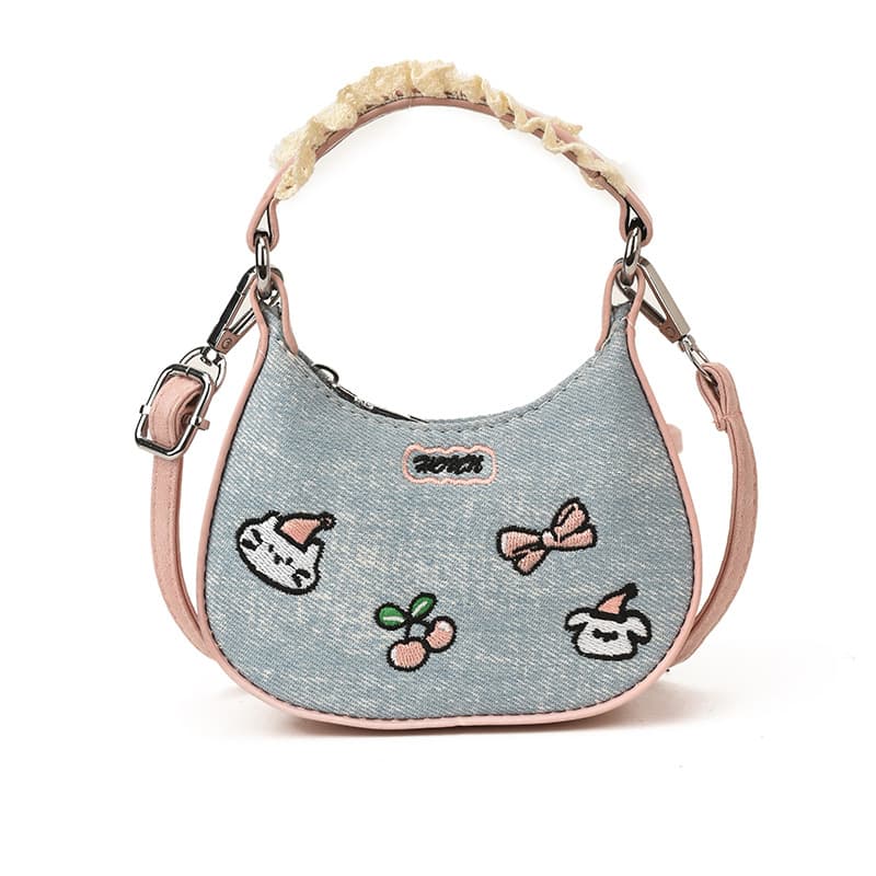 Lace puppy light blue