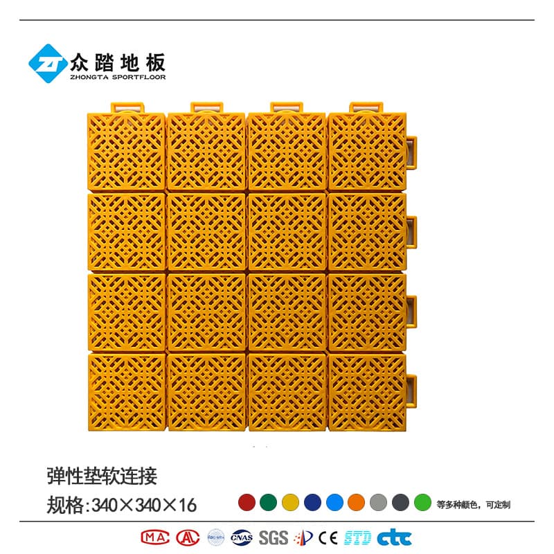 Elastic pad soft connection