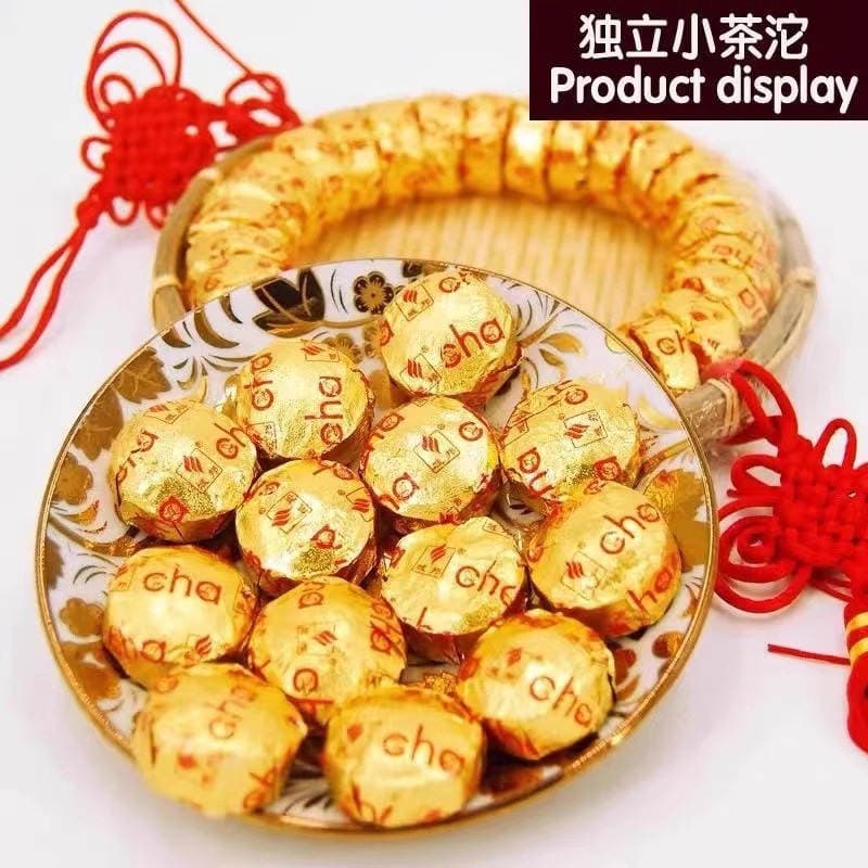 Yubang Pu-erh çayı, bişmiş, kiçik Tuo, yapışqan düyü ətirli, bambuk qabda, 200 q 4