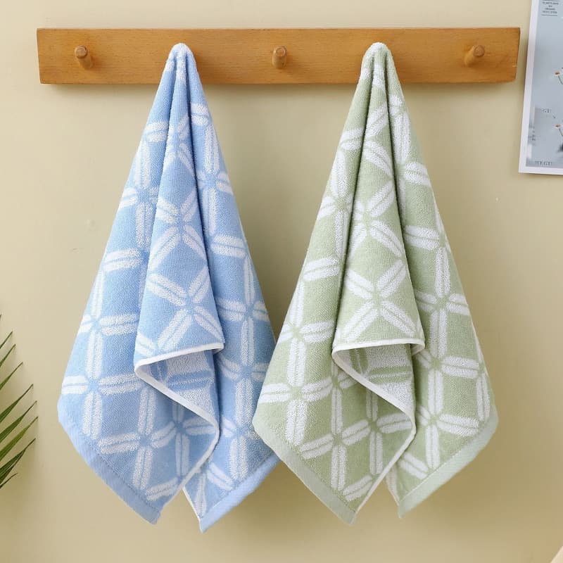Huiqin - [Thin Towel 2-Pack Rich Pattern] Blue-Green - Low Price All Year Round