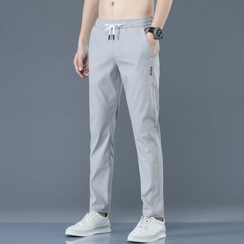 Black Standard Pants light gray [Four-sided]]