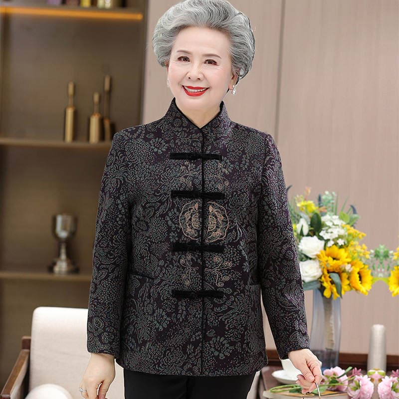 Elderly People's Spring & Fall Outwears, Grandma's Spring Tops, Mother's Clothes, Spring Tang Suits, Old Ladies' Clothes, New Styles 1