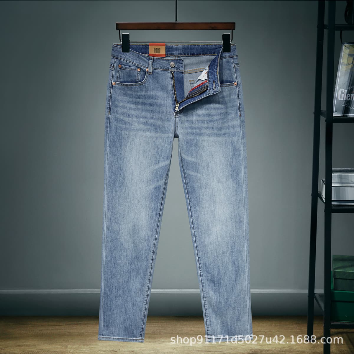 511 light blue zipper