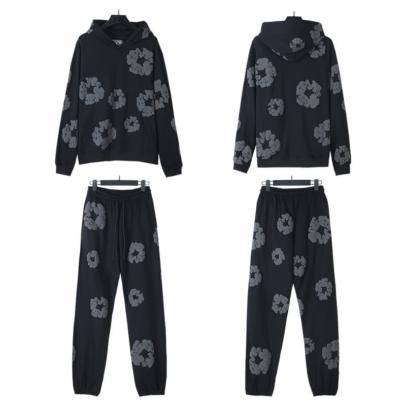 Sweatshirt suit [black-grey]