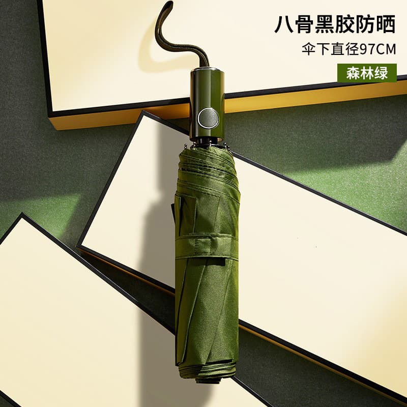 Quality Automatic 8-Bone Double Dragon Bone-Forest Green