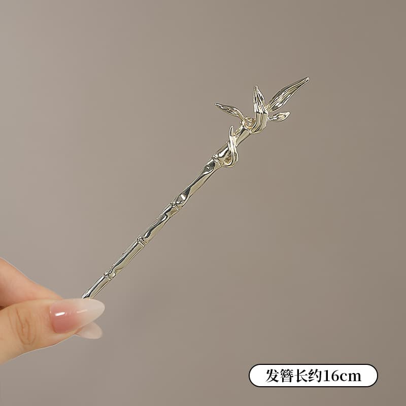 Hairpin bamboo leaf-gold