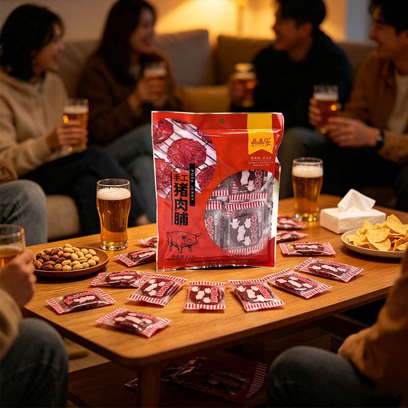 Pinpinle Əl İşi Donuz Jerky, Yüksək Zülallı, Fərdi Qablaşdırmada, 83g 4