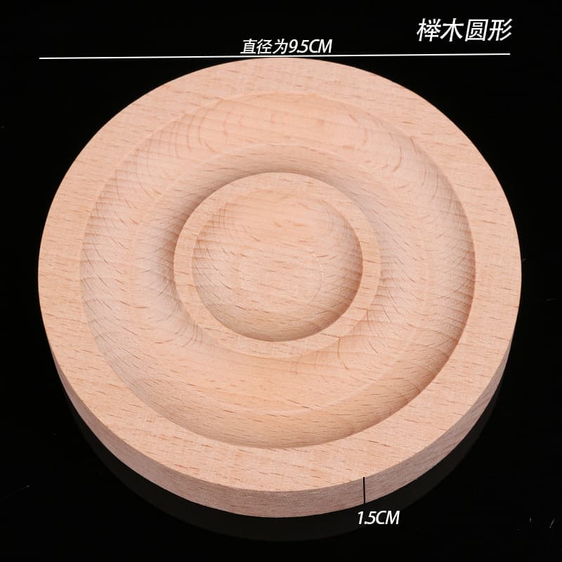 [Beech round] display plate