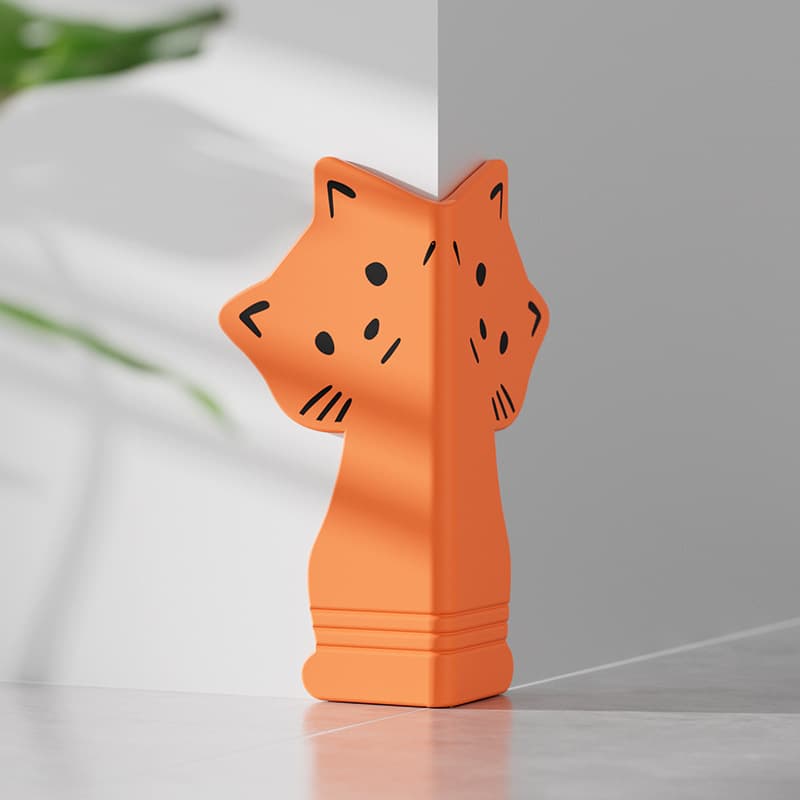 Kitten baseboard orange