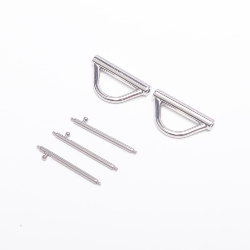 [simple style with d-buckle braided rope] silver