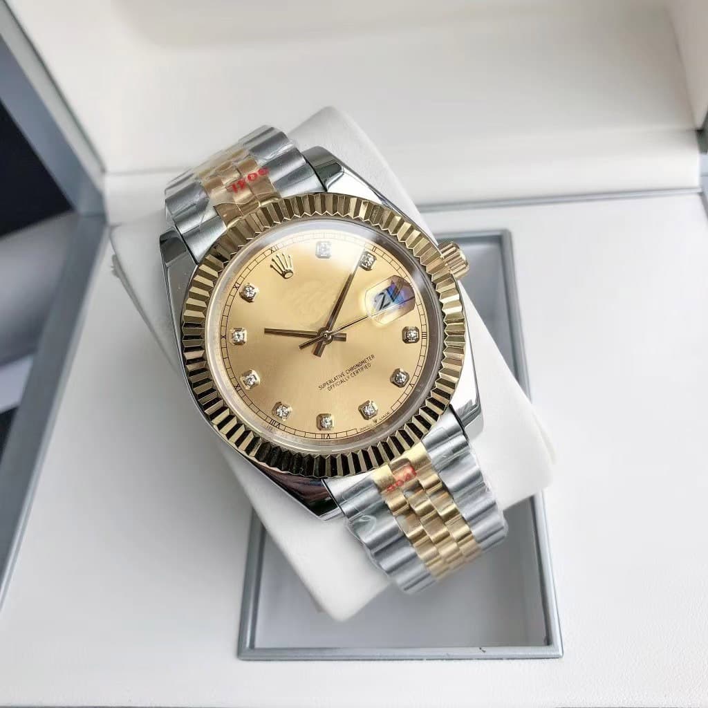 Log imitation mechanical 12 diamond gold