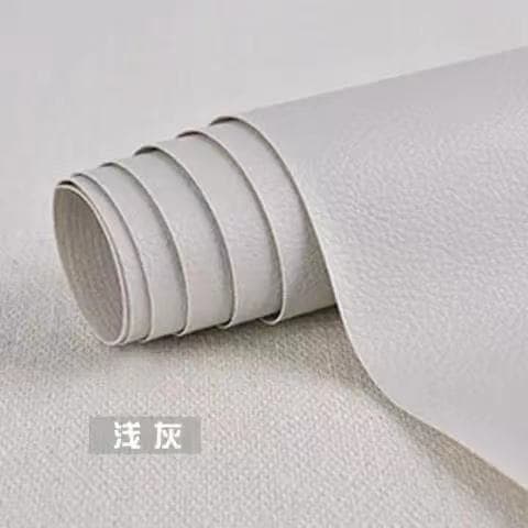 Light gray [self-adhesive] leather sticker