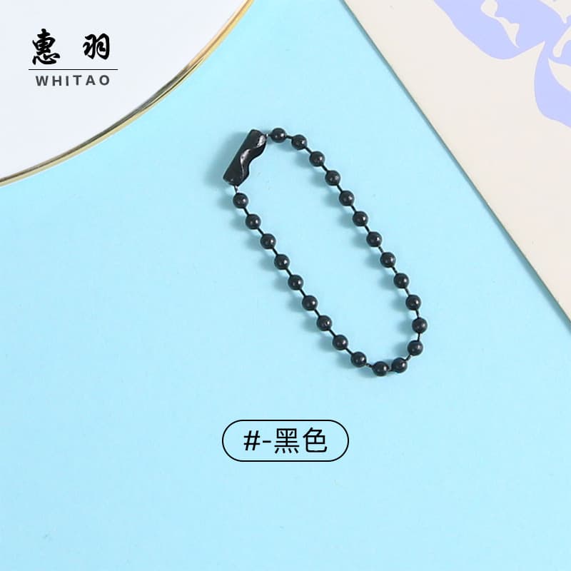 [black] painted bead chain