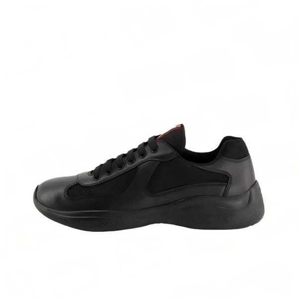 Foreign Trade Cross-Border Prada/Prada Men's America's Cup Patent Leather and Fabric Sneakers