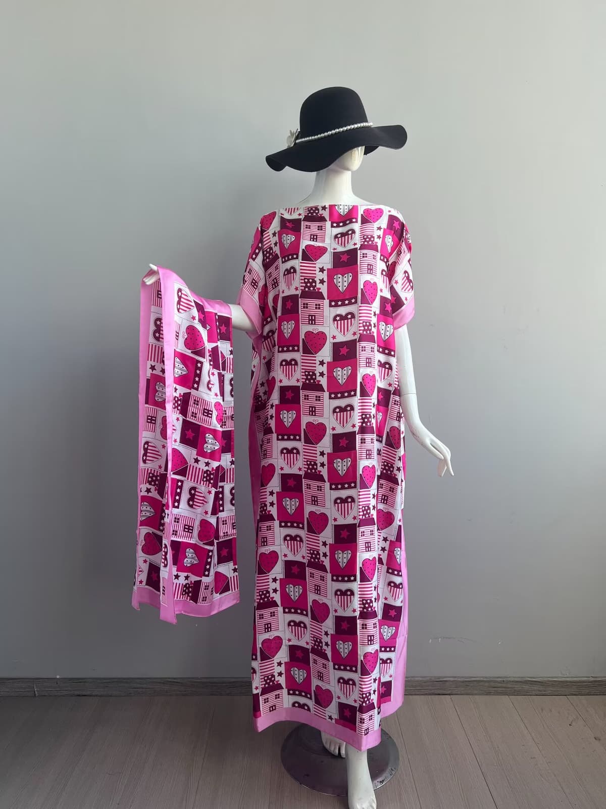 056-us flag love-rose pink
