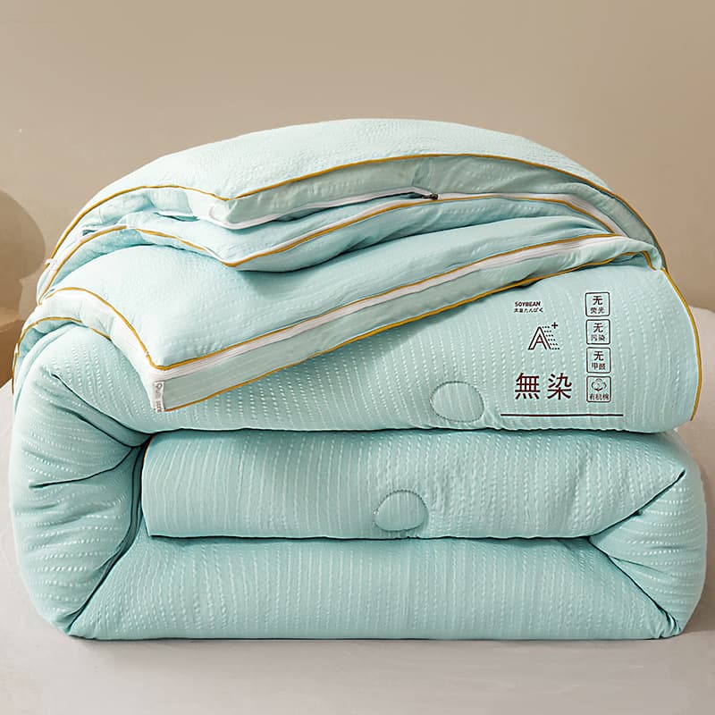 Non-dyed-Green-upgraded Super soft soybean quilt