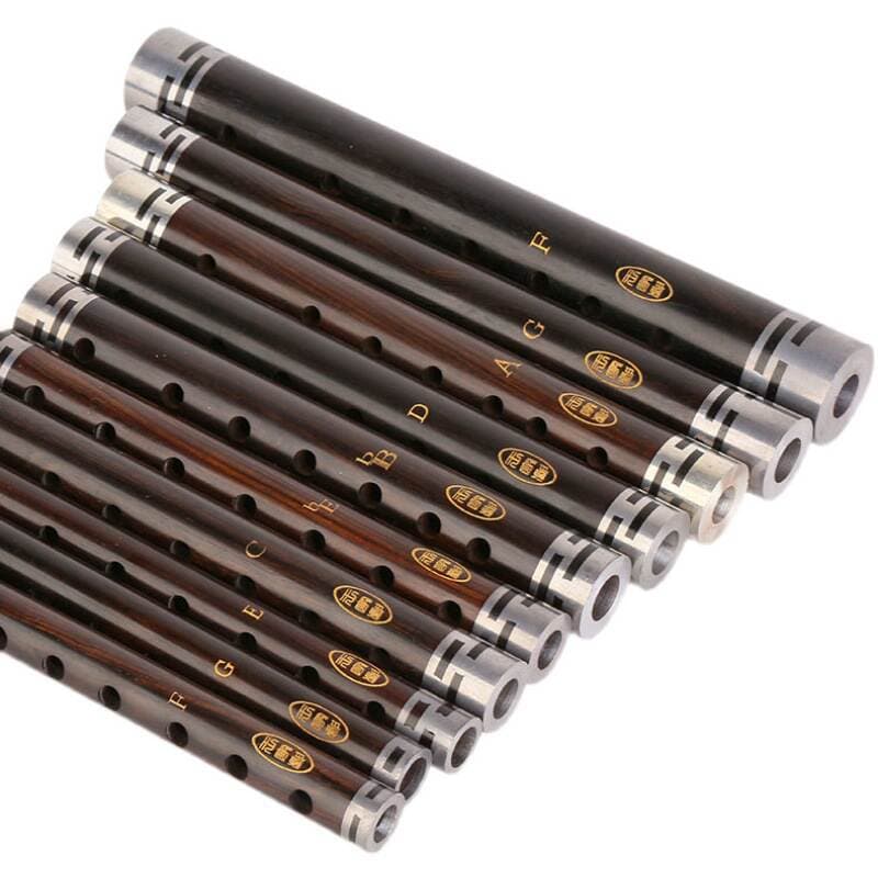Professional Ebony tube beginner A tune tear tube D tune tube instrument tube beginner National Wind Music 5