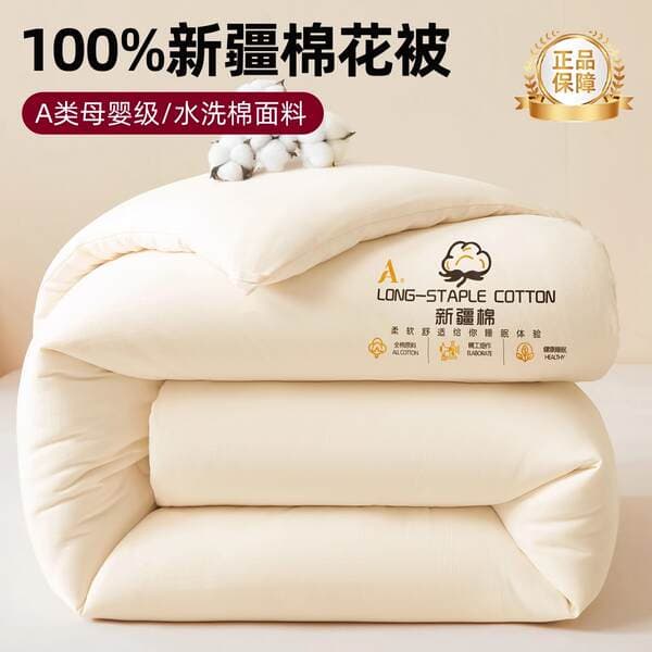 New Model A-Grade 100% Xinjiang Cotton Quilt, Pure Cotton Quilt Core, Winter Quilt, Spring and Autumn Quilt, Summer Quilt, Pad Quilt, Air Conditioning Quilt