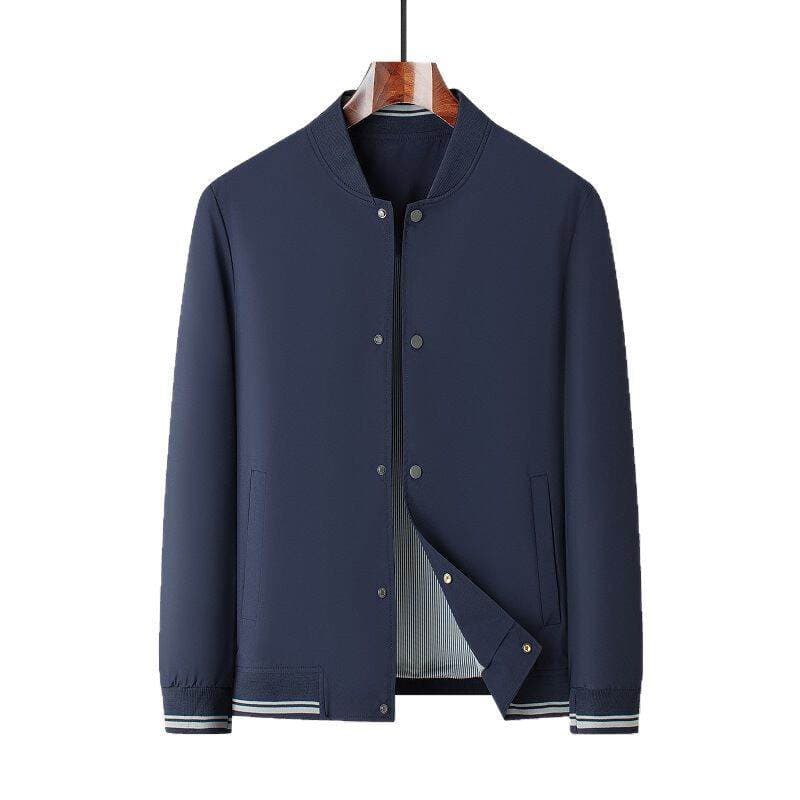 2025 Spring and Autum Light Mature Style Jacket Korean Style Loose Casual Men's High-End Sense Top-Stitched Short Trendy Jacket for Men 5
