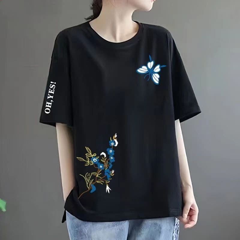 50 black white sleeve oh [mid-low] double butterfly
