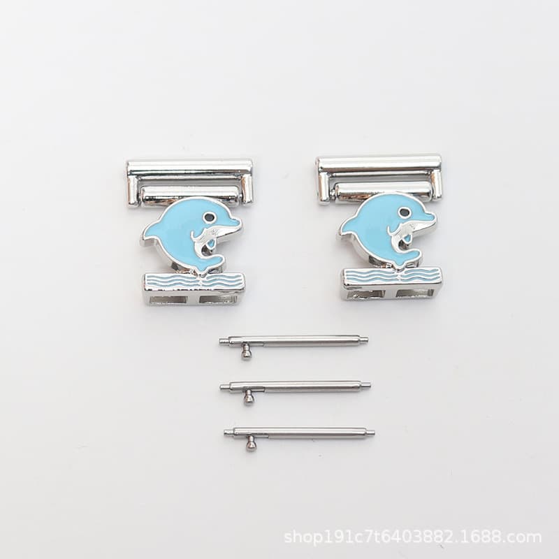 Dolphin-silver+glue blue