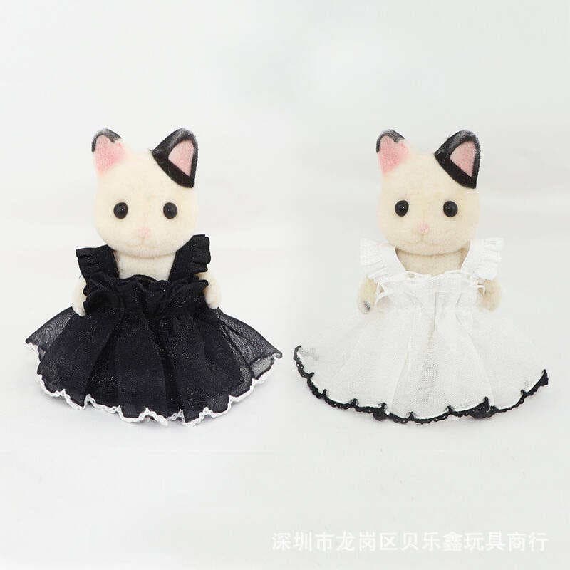 Forest Animal Family Mini Rabbit Doll Clothes Suitable for Koala Diary Sylvanian Large Size Clothes 7 to 10cm 1