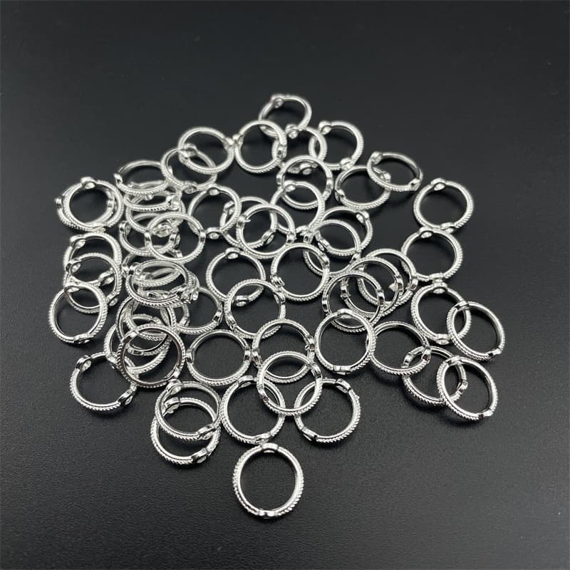 Suitable for 8mm bead ring [silver white]]