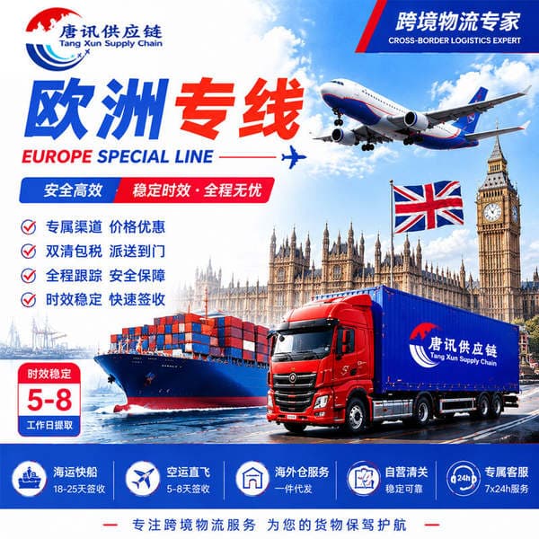 International Logistics, Cross-Border Logistics, European Dedicated Routes, Air Freight, Sea Freight, Double-Clearance, Tax-Included, Door-To-Door Logistics, International Express Delivery