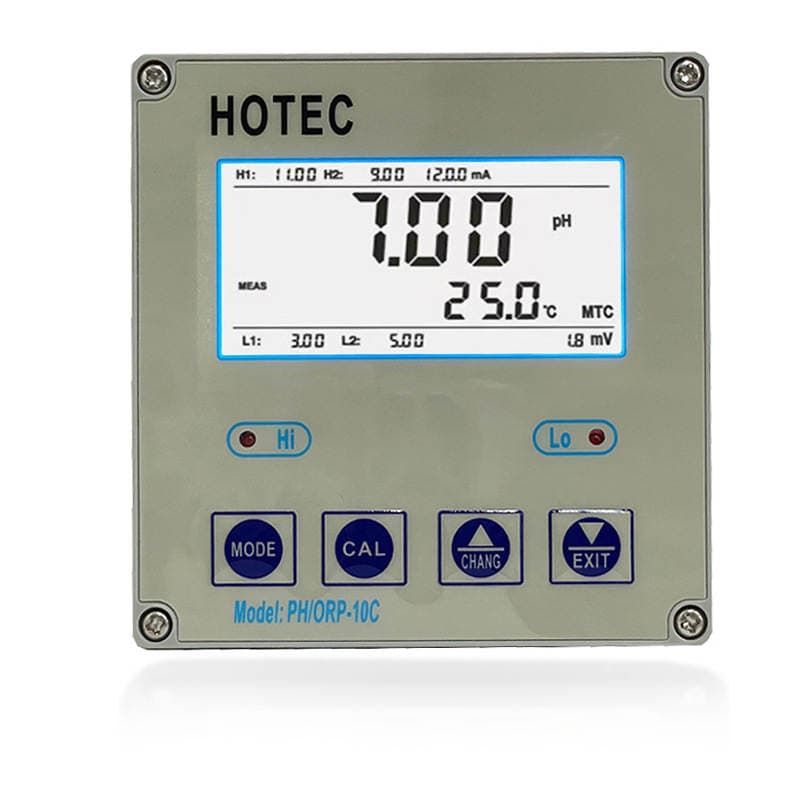 Hetai PH-10C Sənaye pH ölçən nəzarətçi / HOTEC UPH-100C Onlayn pH monitoru 5