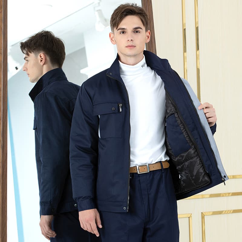 Navy blue cotton jacket