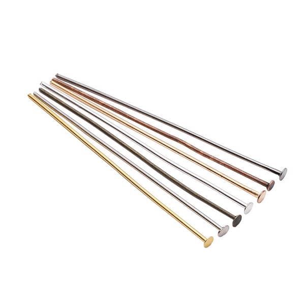 DIY Jewelry Accessories Beaded Material Metal Small Accessories Various Specifications T Needle Flat Head Needle Necklace Jewelry Needle