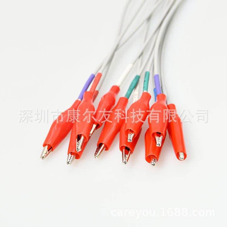 EEG elektrodu üçün qoşulma kabeli, kiçik timsah klipi, 1.5 mm ana deşik. 4
