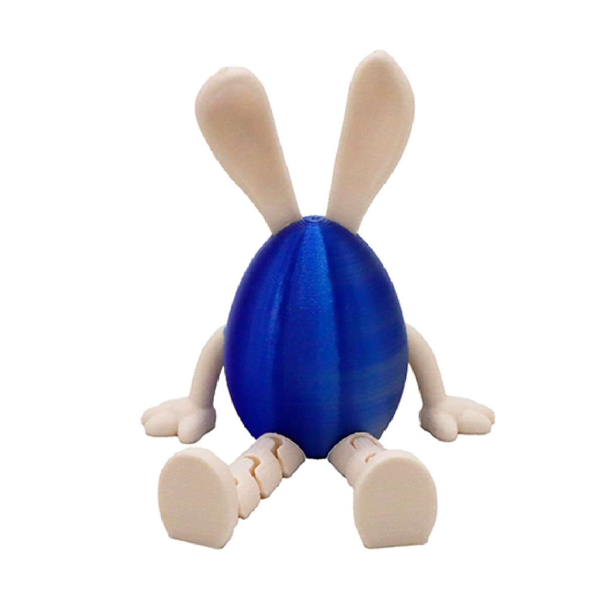 Rabbit ear eggs—blue silver