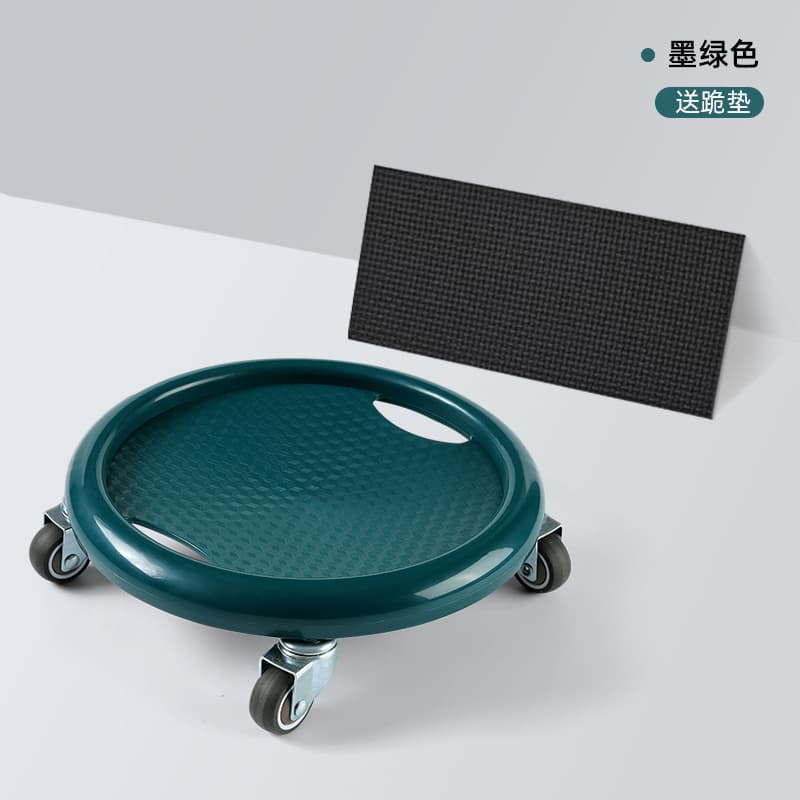 Four-wheel silent abdominal muscle disc (dark green)