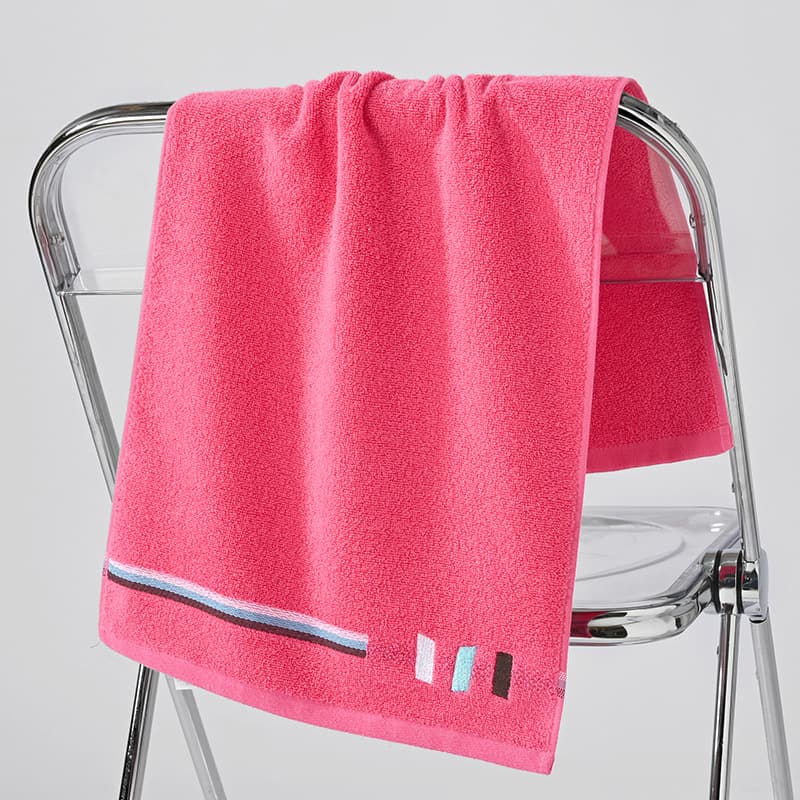 Pink ribbon towel