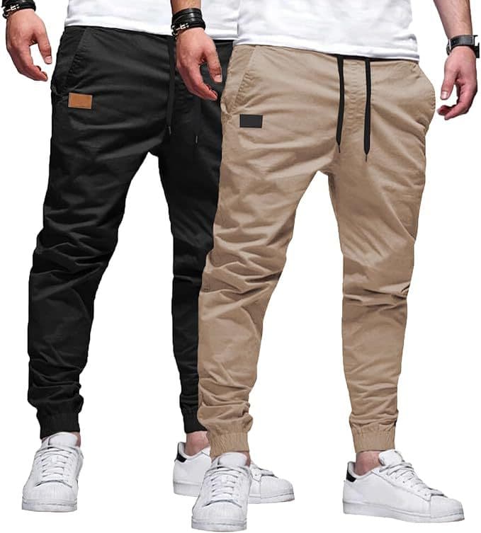 Black + light khaki