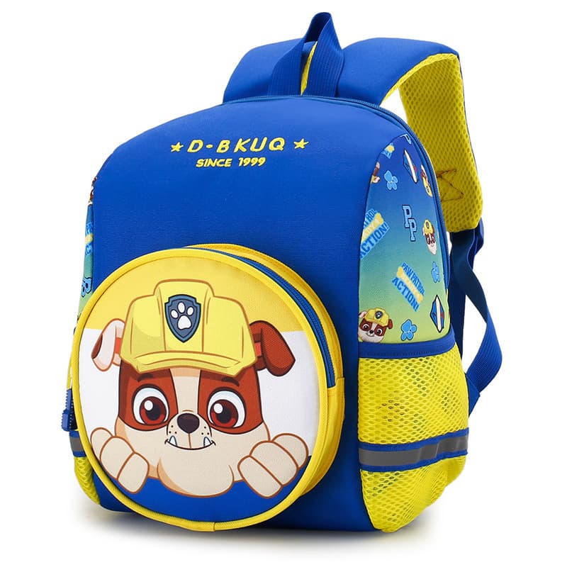 Sky blue yellow hat puppy