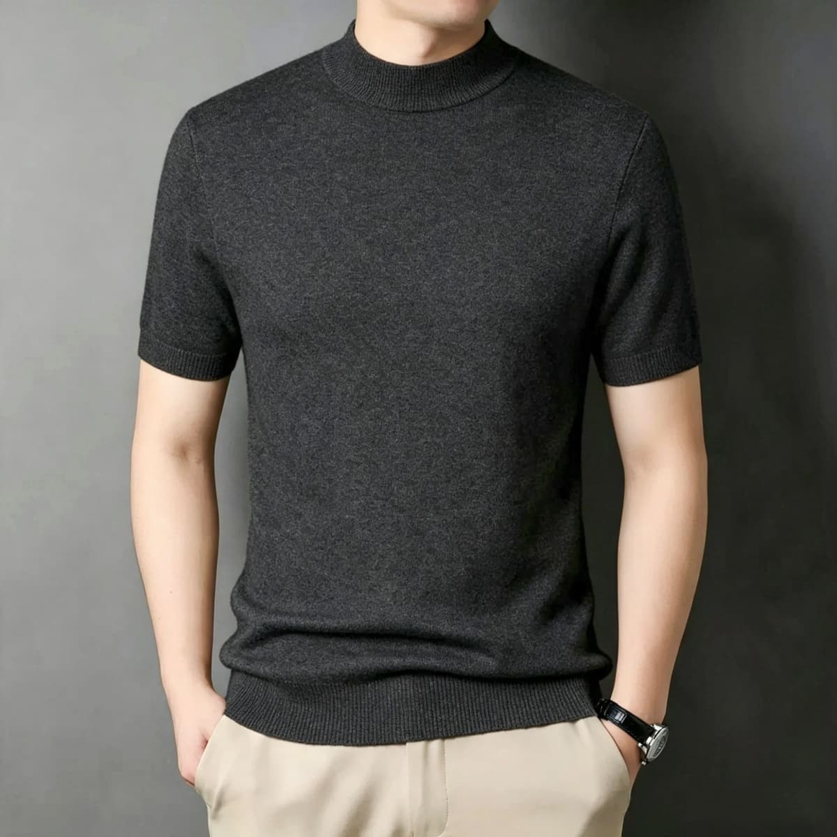 Short sleeve dark gray