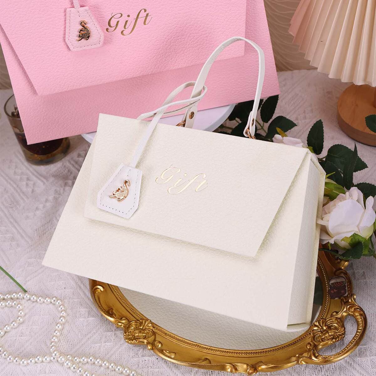 New Ins Style Trapezoidal Satchel Gift Box for Besties Gift Box Valentine's Day Cosmetics Perfume Souvenir Empty Box 4