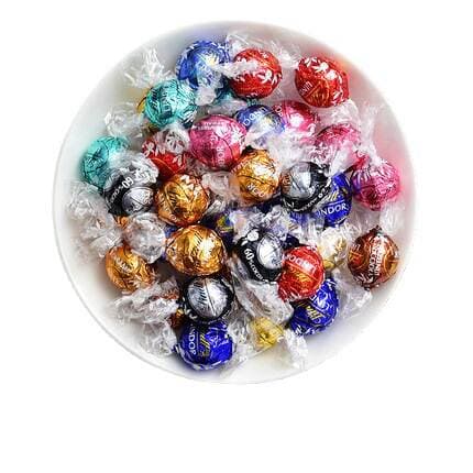 Lintd/Swiss Soft Lotus Milk Chocolate Wedding Candy Wedding Candy Bulk Dark Chocolate Multi-Flavor Mixed Package 1