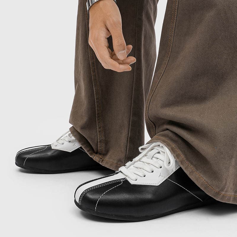 Kişi retro casual krossovkalar, nəfəs alan, çoxfunksiyalı, qara 22232-J 3